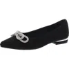 Jones New York Quinnie Womens Rhinestone Pointed Toe Ballet Flats In Multi
