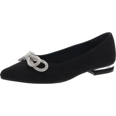 Jones New York Quinnie Womens Rhinestone Pointed Toe Ballet Flats In Multi