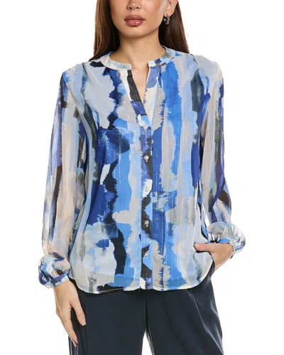 Jones New York Raglan Peasant Blouse In White