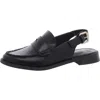 Jones New York Renaud Womens Faux Leather Mules Slingbacks In Black