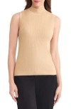 Jones New York Rib Sleeveless Turtleneck Sweater In Neutral