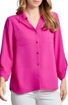 Jones New York Roll Tab Sleeve Button-up Shirt