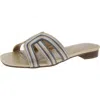Jones New York Roselly Womens Slip On Open Toe Slide Sandals In Multi