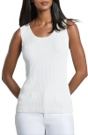 Jones New York Scoop Neck Sweater Tank In Nyc White