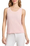 Jones New York Scoop Neck Sweater Tank In Petal Pink