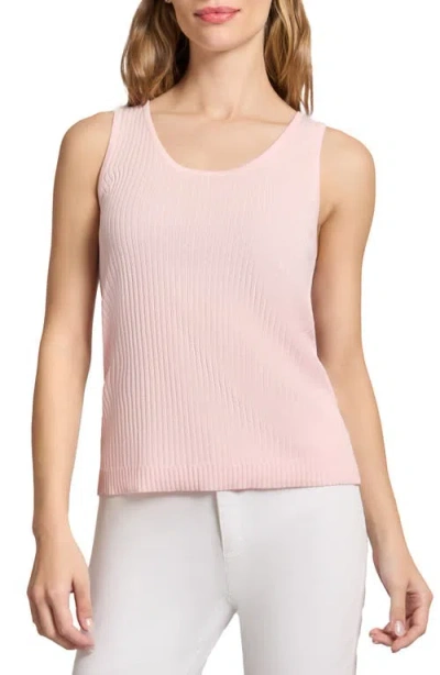 Jones New York Scoop Neck Sweater Tank In Petal Pink