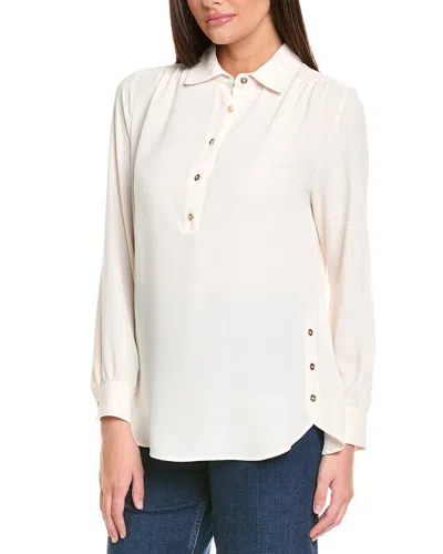 Jones New York Shirttail Side Button Popover