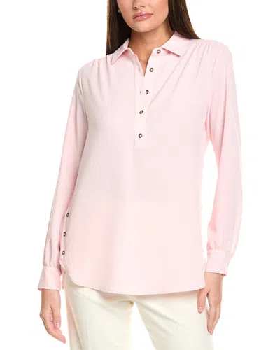 Jones New York Shirttail Side Button Popover