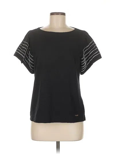 Pre-owned Jones New York Short Sleeve T-shirt In Black