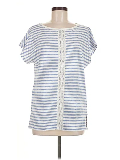 Pre-owned Jones New York Short Sleeve T-shirt In Blue