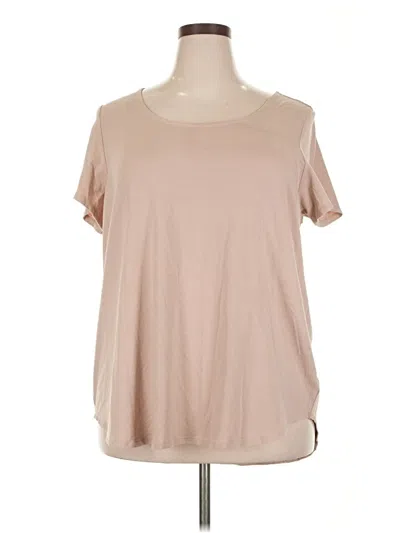 Pre-owned Jones New York Short Sleeve T-shirt In Brown