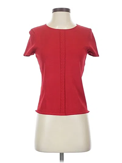 Pre-owned Jones New York Short Sleeve T-shirt In Red