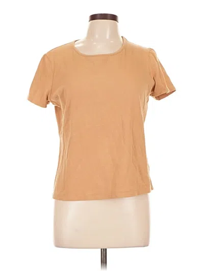 Pre-owned Jones New York Short Sleeve T-shirt In Tan