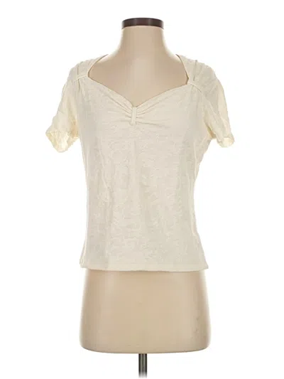 Pre-owned Jones New York Short Sleeve T-shirt In White