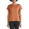 Jones New York Side Button Top In Brown