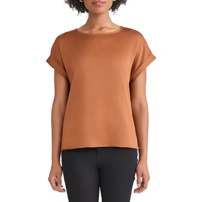 Jones New York Side Button Top In Brown