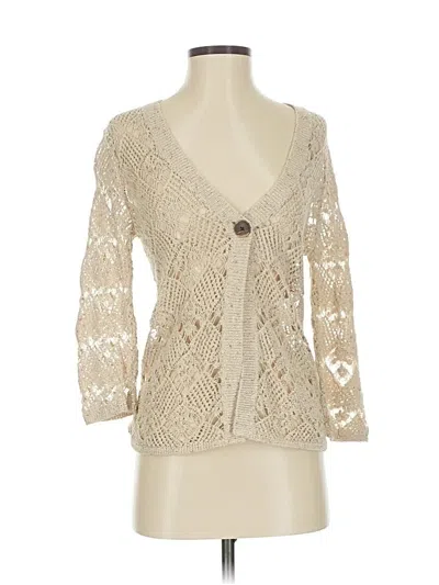 Pre-owned Jones New York Signature Cardigan Sweater In White