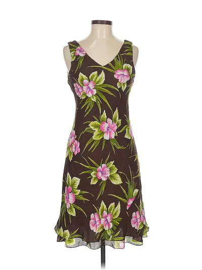 Pre-owned Jones New York Signature Casual Dress In Brown