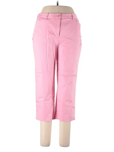 Pre-owned Jones New York Signature Casual Pants In Pink