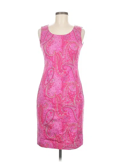 Pre-owned Jones New York Signature Cocktail Dress In Pink
