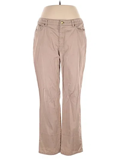 Pre-owned Jones New York Signature Khaki Pant In Tan