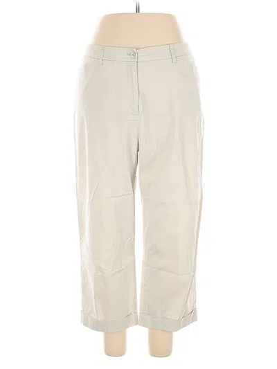 Pre-owned Jones New York Signature Khaki Pant In White