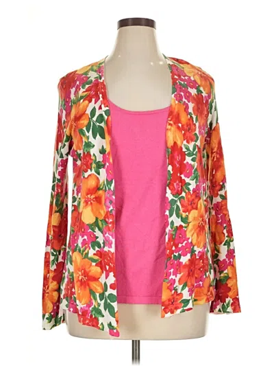 Pre-owned Jones New York Signature Kimono In Pink