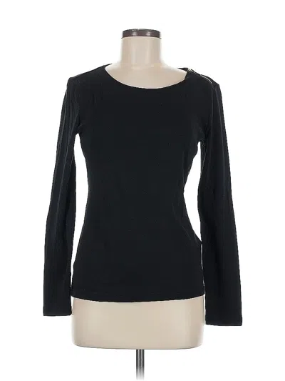 Pre-owned Jones New York Signature Long Sleeve T-shirt In Black