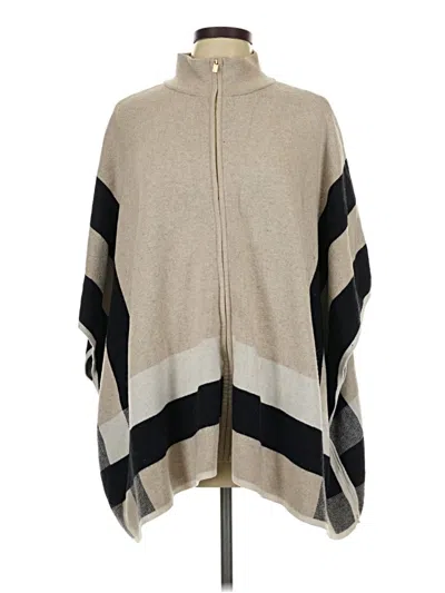 Pre-owned Jones New York Signature Poncho In Brown