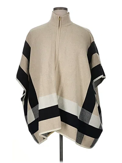 Pre-owned Jones New York Signature Poncho In Tan