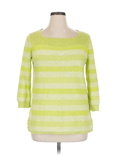 Pre-owned Jones New York Signature Pullover Sweater In Green