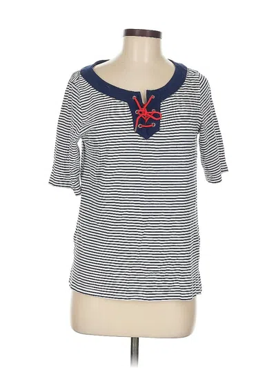 Pre-owned Jones New York Signature Short Sleeve T-shirt In Blue