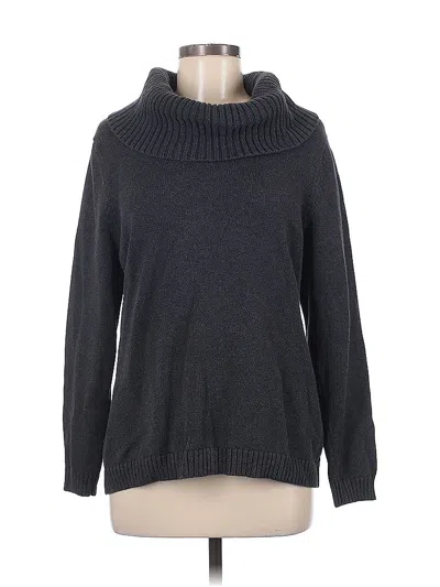 Pre-owned Jones New York Signature Turtleneck Sweater In Gray