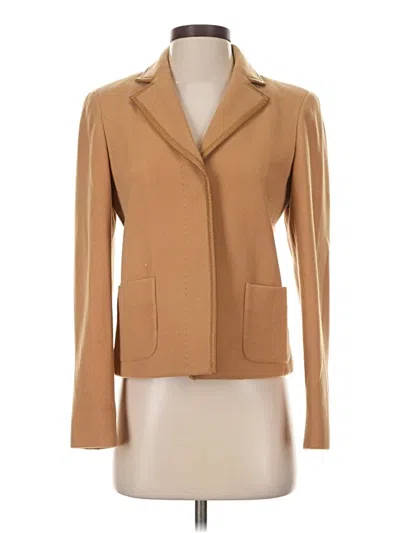Pre-owned Jones New York Signature Wool Blazer Jacket In Tan