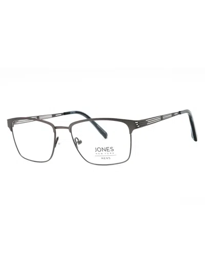 Jones New York Sleek Rectangular Eyeglasses For Men In Gray