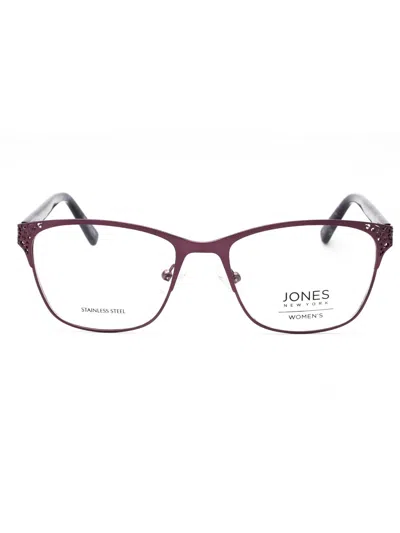 Jones New York Sleek Rectangular Eyeglasses Vjon497 In Purple