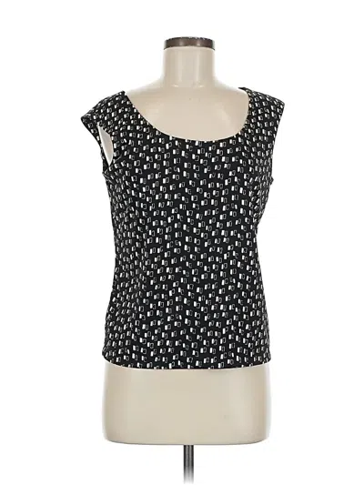 Pre-owned Jones New York Sleeveless Blouse In Black