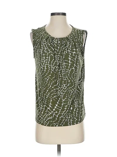 Pre-owned Jones New York Sleeveless Blouse In Green