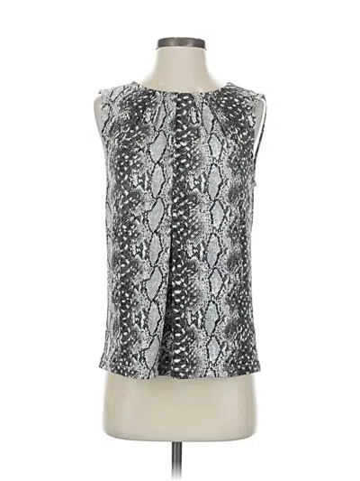 Pre-owned Jones New York Sleeveless Blouse In Silver