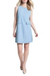 Jones New York Sleeveless Denim Shift Dress In Pale Wash
