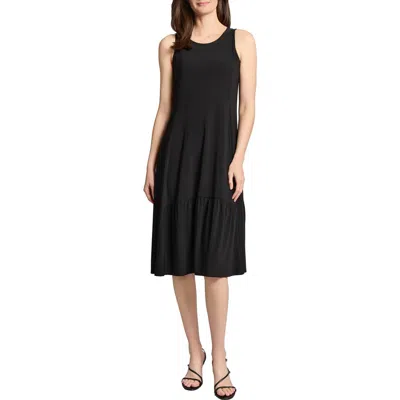 Jones New York Sleeveless High-low Dress In Black