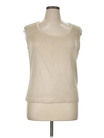 Pre-owned Jones New York Sleeveless T-shirt In Brown