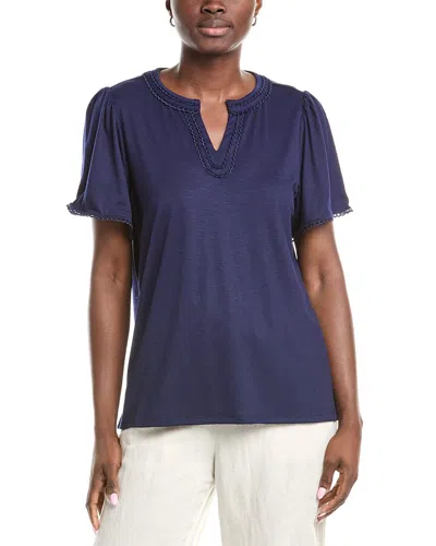 JONES NEW YORK JONES NEW YORK SPLIT NECK TOP