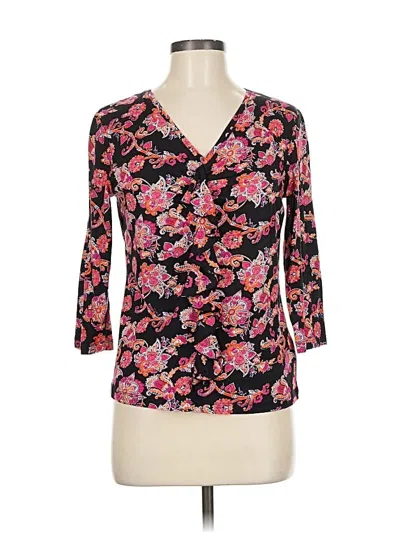 Jones New York Sport 3/4 Sleeve Blouse In Multi