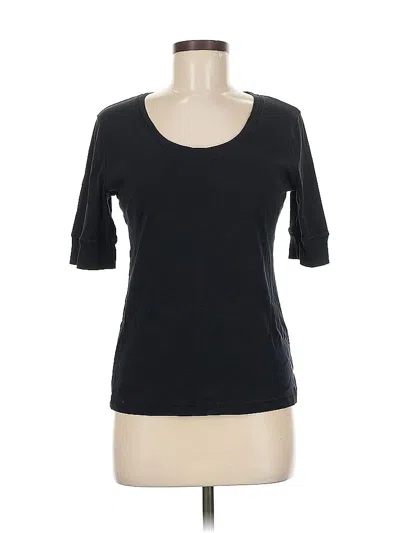 Pre-owned Jones New York Sport 3/4 Sleeve T-shirt In Black