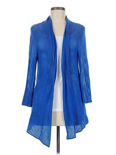 Pre-owned Jones New York Sport Cardigan Sweater In Blue