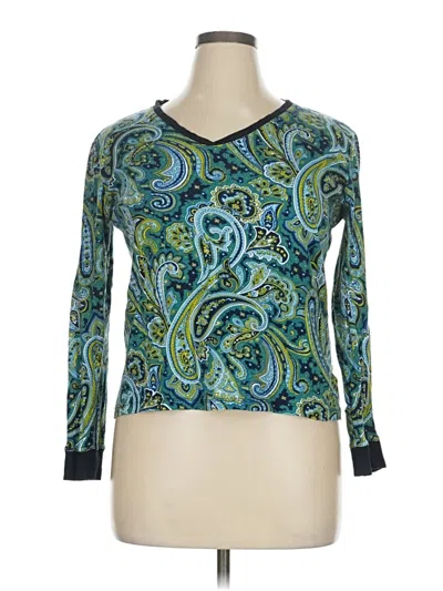 Pre-owned Jones New York Sport Cardigan Sweater In Blue