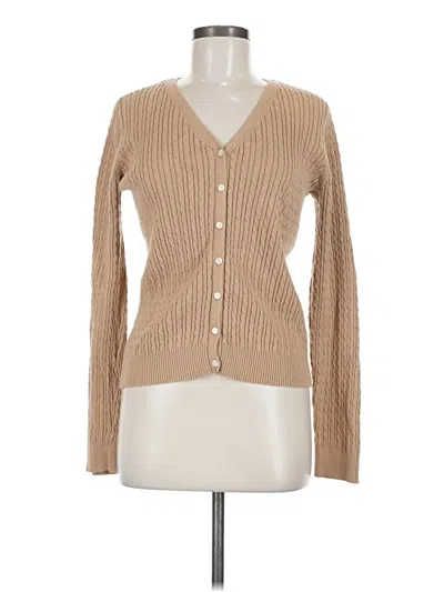 Pre-owned Jones New York Sport Cardigan Sweater In Brown