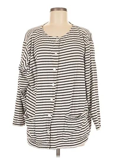 Pre-owned Jones New York Sport Cardigan Sweater In Gray