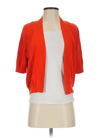 Pre-owned Jones New York Sport Cardigan Sweater In Orange